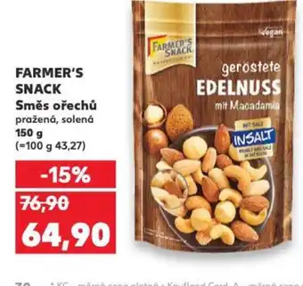 Kaufland FARMER'S SNACK Směs ořechů nabídka