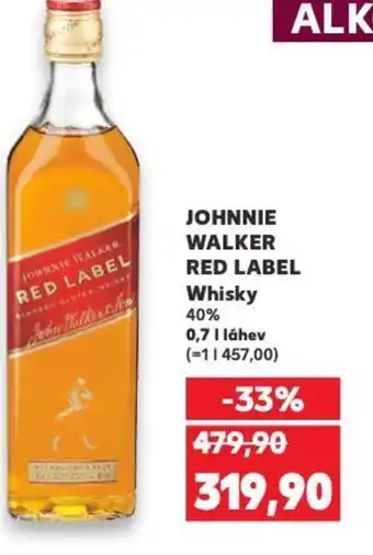 Kaufland JOHNNIE WALKER RED LABEL Whisky nabídka