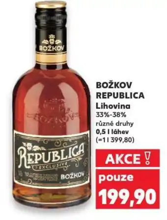 Kaufland BOŽKOV REPUBLICA Lihovina nabídka