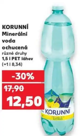Kaufland KORUNNÍ Minerální voda ochucená nabídka