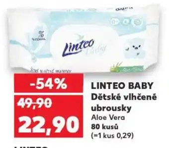 Kaufland LINTEO BABY Dětské vlhčené ubrousky nabídka