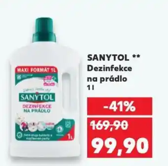 Kaufland SANYTOL Dezinfekce na prádlo nabídka