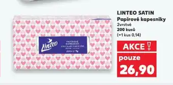 Kaufland LINTEO SATIN Papírové kapesníky nabídka