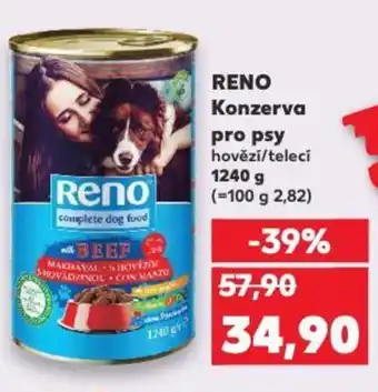 Kaufland RENO Konzerva pro psy nabídka