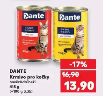 Kaufland DANTE Krmivo pro kočky nabídka