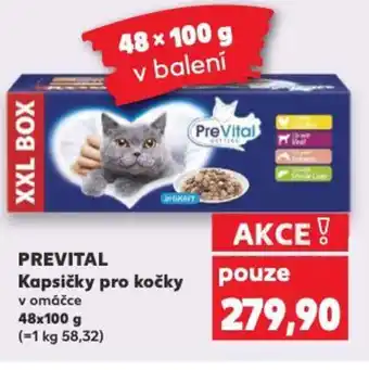 Kaufland PREVITAL Kapsičky pro kočky nabídka