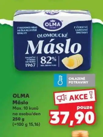 Kaufland OLMA Máslo nabídka