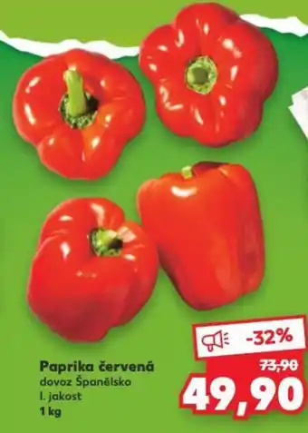 Kaufland Paprika červená nabídka