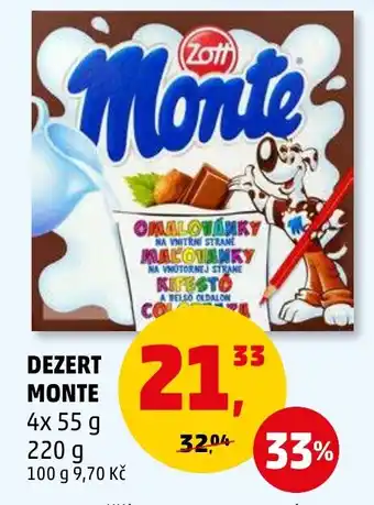 Penny Market DEZERT MONTE nabídka