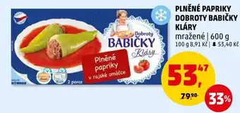 Penny Market PLNĚNÉ PAPRIKY DOBROTY BABIČKY KLÁRY nabídka