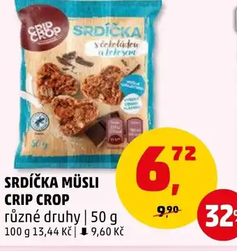 Penny Market SRDÍČKA MÜSLI CRIP CROP nabídka