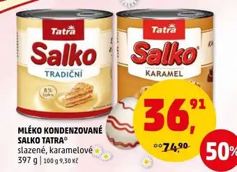 Penny Market MLÉKO KONDENZOVANÉ SALKO TATRA nabídka