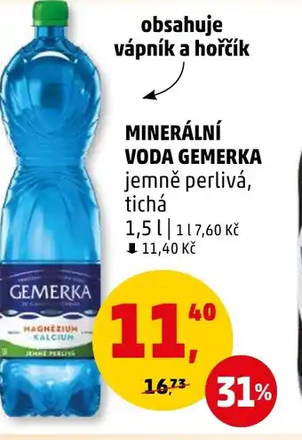 Penny Market MINERÁLNÍ VODA GEMERKA nabídka