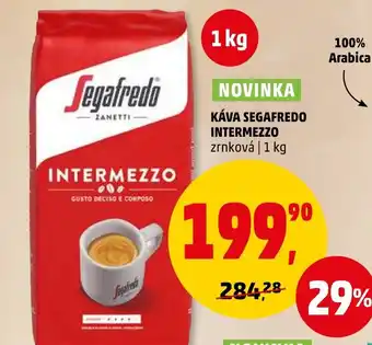 Penny Market KÁVA SEGAFREDO INTERMEZZO nabídka