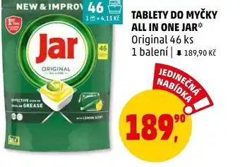 Penny Market TABLETY DO MYČKY ALL IN ONE JAR nabídka