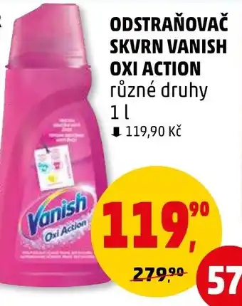 Penny Market ODSTRAŇOVAČ SKVRN VANISH OXI ACTION nabídka