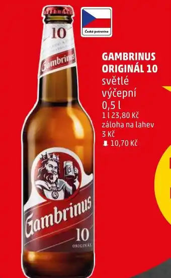 Penny Market GAMBRINUS ORIGINÁL 10 nabídka
