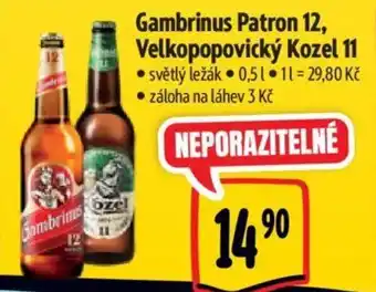 Albert Gambrinus Patron 12, Velkopopovický Kozel 11 nabídka