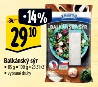 Albert Balkánský sýr nabídka