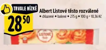Albert Albert Listové těsto rozválené nabídka