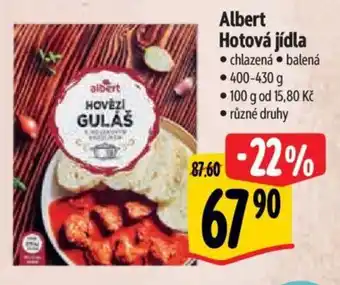 Albert Albert Hotová jídla nabídka