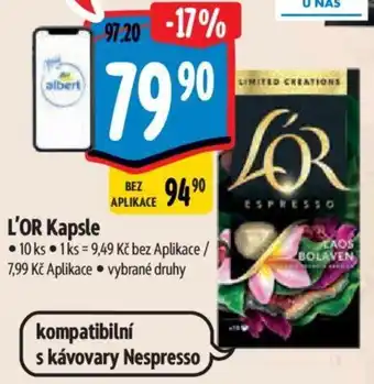 Albert L'OR Kapsle nabídka