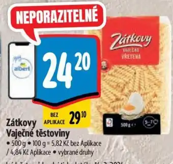 Zátkovy Vaječné těstoviny