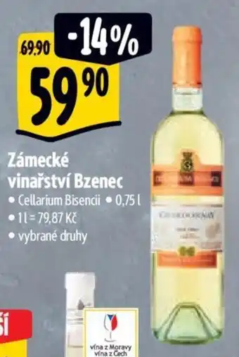 Albert Zámecké vinařství Bzenec nabídka