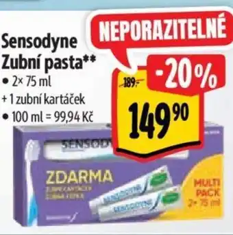 Albert Sensodyne Zubní pasta nabídka