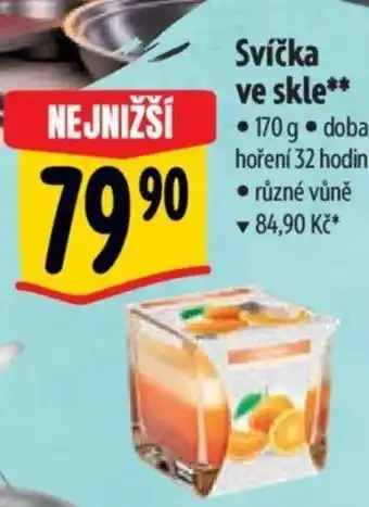 Albert Svíčka ve skle nabídka