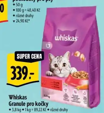 Albert Whiskas Granule pro kočky nabídka