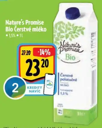 Albert Nature's Promise Bio Čerstvé mléko nabídka