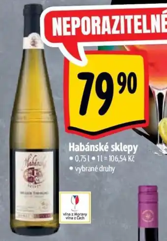 Albert Habánské sklepy nabídka