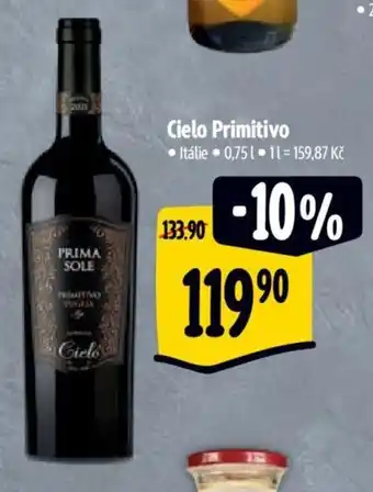 Albert Cielo Primitivo nabídka