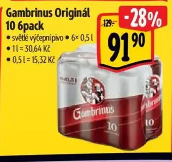 Albert Gambrinus Originál 10 6pack nabídka