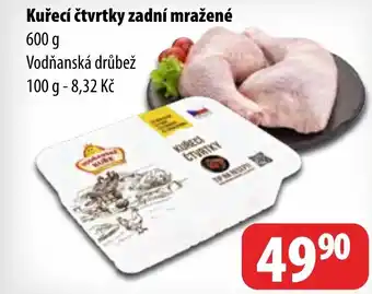 Partner Maloobchodní síť Kuřecí čtvrtky zadní mražené nabídka