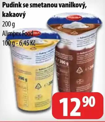 Pudink se smetanou vanilkový, kakaový