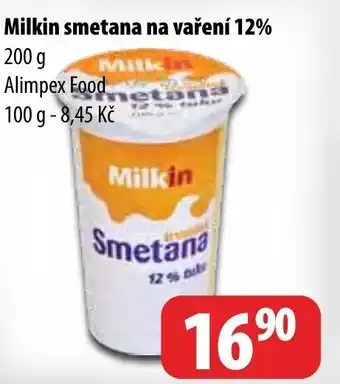 Partner Maloobchodní síť Milkin smetana na vaření 12% nabídka