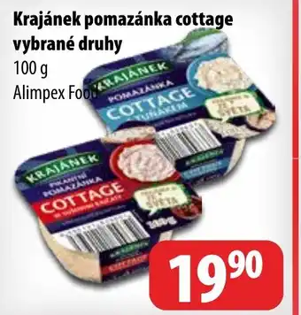 Partner Maloobchodní síť Krajánek pomazánka cottage vybrané druhy nabídka