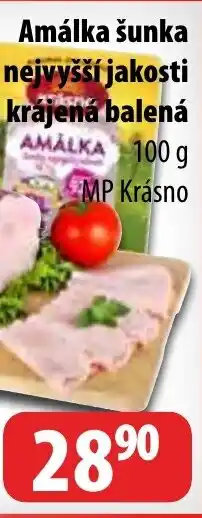 Partner Maloobchodní síť Amálka šunka nejvyšší jakosti krájená balená nabídka