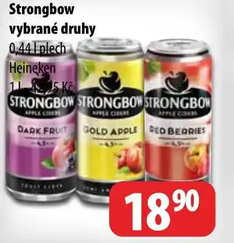 Partner Maloobchodní síť Strongbow vybrané druhy 0.44L nabídka
