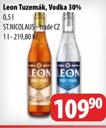 Partner Maloobchodní síť Leon Tuzemák, Vodka 30% nabídka