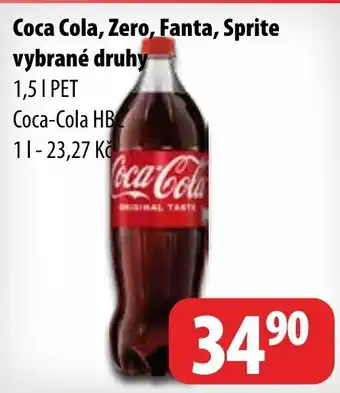 Partner Maloobchodní síť Coca Cola, Zero, Fanta, Sprite vybrané druhy nabídka