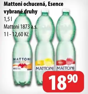 Partner Maloobchodní síť Mattoni ochucená, Esence vybrané druhy nabídka