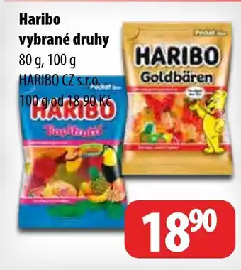 Partner Maloobchodní síť Haribo vybrané druhy nabídka