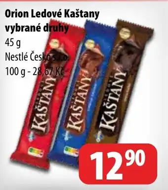 Partner Maloobchodní síť Orion Ledové Kaštany vybrané druhy nabídka