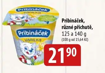 Bala Pribináček, různé příchutě nabídka