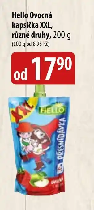 Bala Hello Ovocná kapsička XXL, různé druhy, 200 g nabídka
