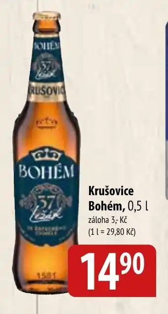 Bala Krušovice Bohém, 0,5 L nabídka