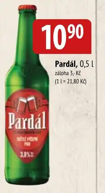 Bala Pardál, 0,5 L nabídka